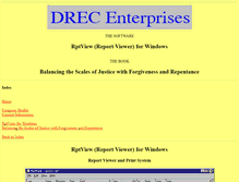 Tablet Screenshot of drecsoftware.com